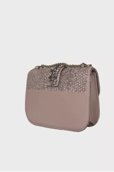 Сумка Glam Lock Rhinestone & Crystal