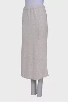 Knitted straight skirt
