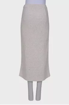 Knitted straight skirt