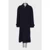 Navy wool coat