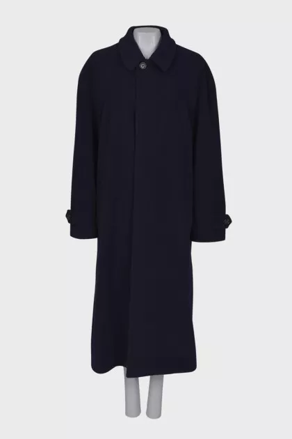 Navy wool coat