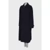 Navy wool coat