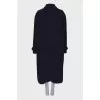 Navy wool coat