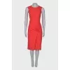 Bright red dress with tag