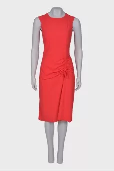 Bright red dress with tag