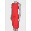 Bright red dress with tag