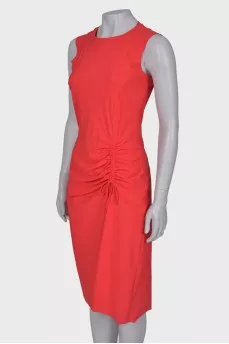 Bright red dress with tag