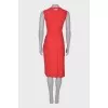Bright red dress with tag