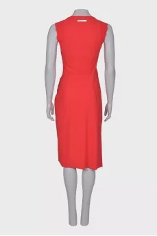 Bright red dress with tag