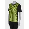T-shirt with geometric print