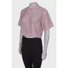 Semi-transparent T-shirt with lurex