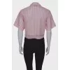 Semi-transparent T-shirt with lurex