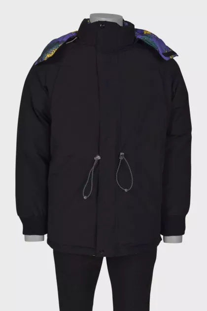 Men's reversible down jacket with tag