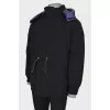 Men's reversible down jacket with tag
