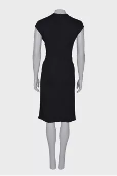 Black dress with drapery