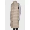 Long vest with pockets