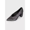 Pumps with glitter