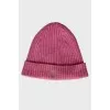 Pink wool hat