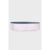 Pink belt with press-studs closure