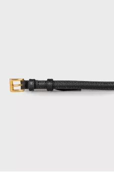 Embossed leather belt