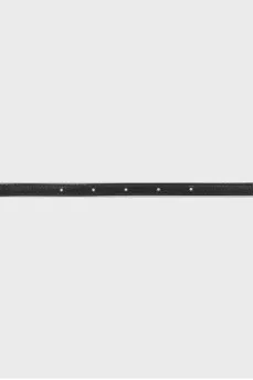 Embossed leather belt
