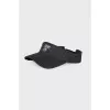 Black visor with tag