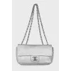 Precious Symbols Flap Bag Embossed Leather