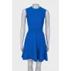 Blue dress with a pattern
