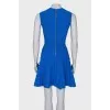 Blue dress with a pattern