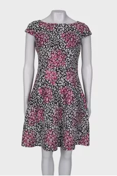 Lurex print dress