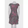 Lurex print dress