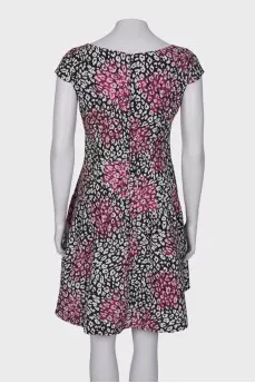 Lurex print dress