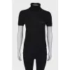 T-shirt with double collar