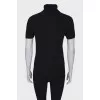 T-shirt with double collar