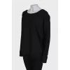 Backless blouse with tag