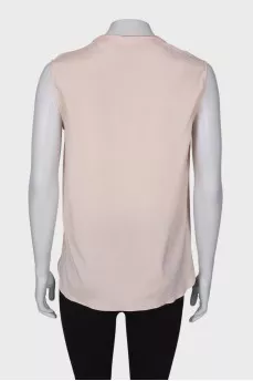 Silk V-neck blouse