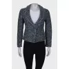 Cropped tweed jacket