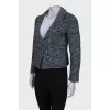 Cropped tweed jacket