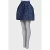 Skirt with 3D pattern