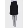 Black skirt with lace