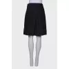 Black skirt with lace