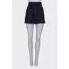 Navy striped shorts