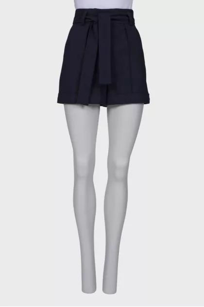 Navy striped shorts