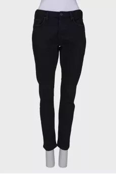 Black straight fit jeans
