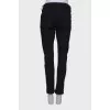 Black straight fit jeans