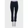 Navy blue high rise jeans