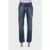 Ripped effect jeans for men
