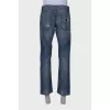 Ripped effect jeans for men