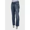 Ripped effect jeans for men