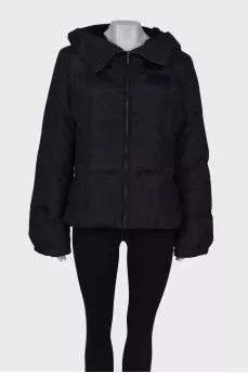 Cropped black jacket